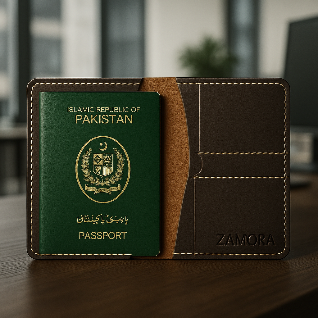 Zamora Premium Leather Passport Cover