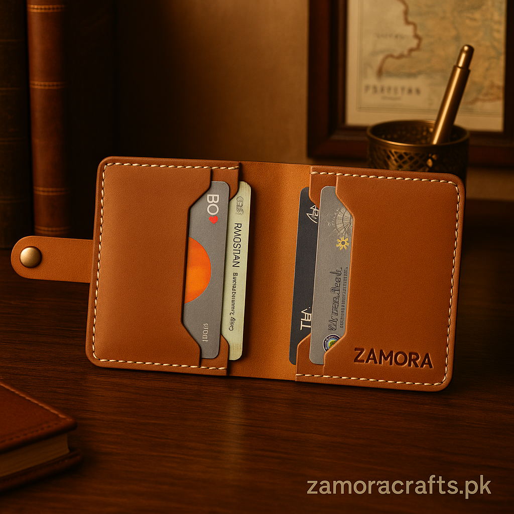 Crazy Horse Leather Mini Card Holder – Slim. Strong. Stylish.