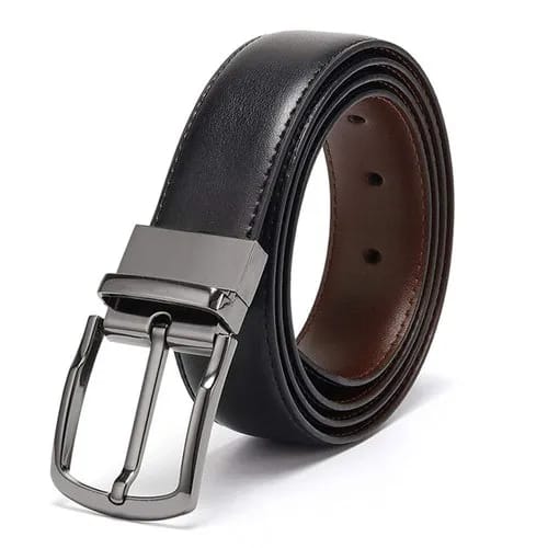 Premium Genuine Leather Men’s Belt – Classic Pin Buckle