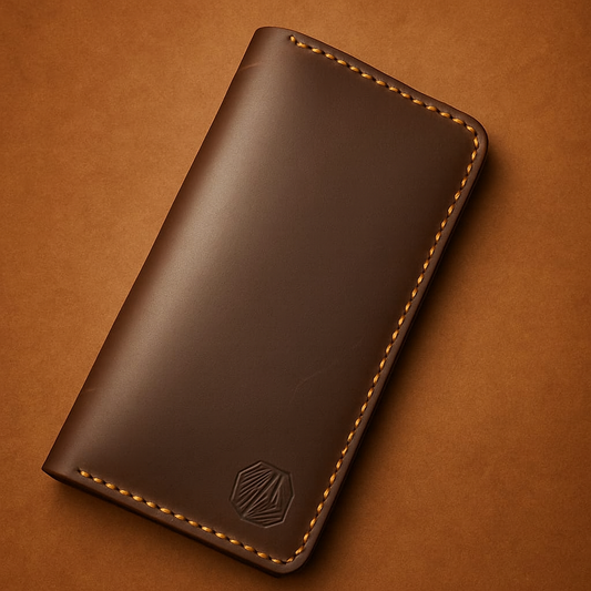 Cow Crazy Horse Hand-Stitched Long Wallet – Premium Craft by Zamora Crafts