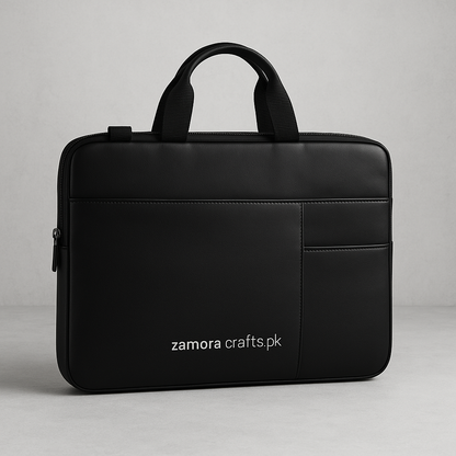 Handcrafted Laptop Bag with Straps – Rugged. Elegant. Reliable.