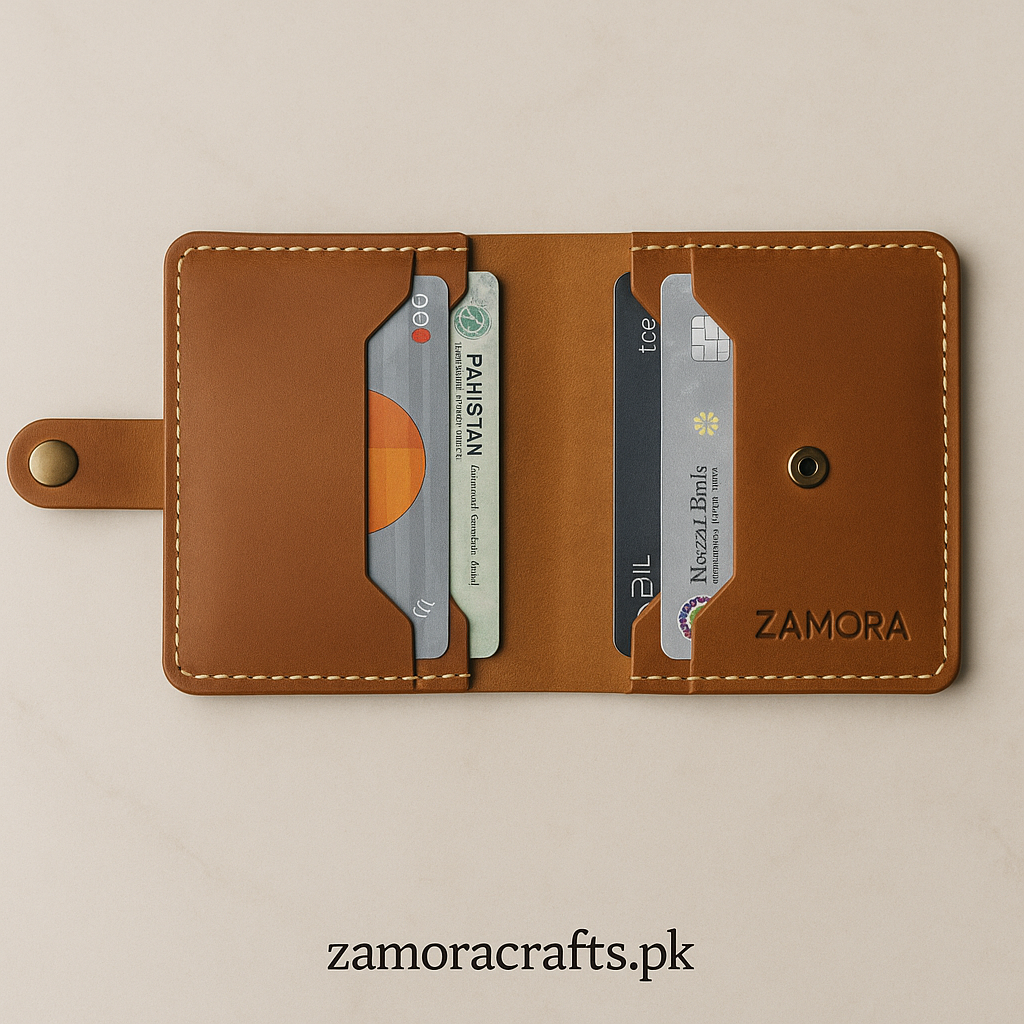 Crazy Horse Leather Mini Card Holder – Slim. Strong. Stylish.