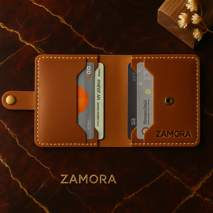 Crazy Horse Leather Mini Card Holder – Slim. Strong. Stylish.