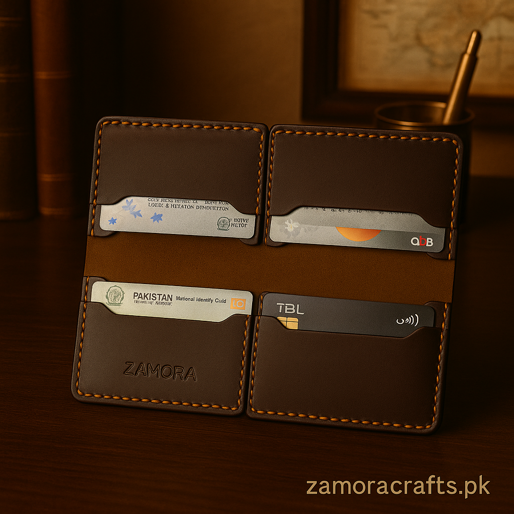 Handstitched Crazy Horse Leather Long Wallet – Elegance in Every Stitch