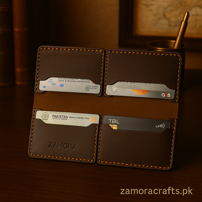 Handstitched Crazy Horse Leather Long Wallet – Elegance in Every Stitch