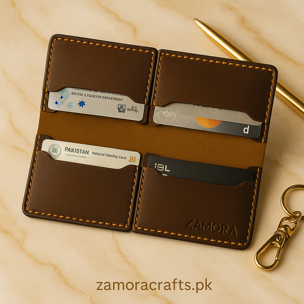 Handstitched Crazy Horse Leather Long Wallet – Elegance in Every Stitch