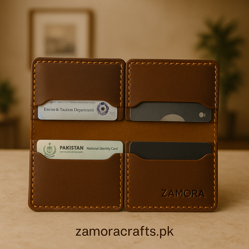 Handstitched Crazy Horse Leather Long Wallet – Elegance in Every Stitch