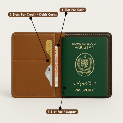 Zamora Premium Leather Passport Cover