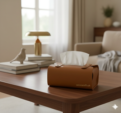 Tissue Box Cover | Premium PU Leather
