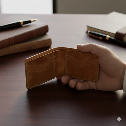 Vintage Handstitched Wallet – Timeless Craftsmanship