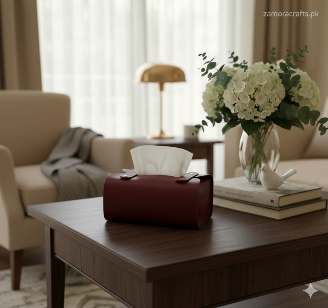 Tissue Box Cover | Premium PU Leather