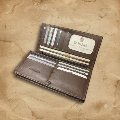 Premium Cow Leather Long Wallet – Style Meets Functionality