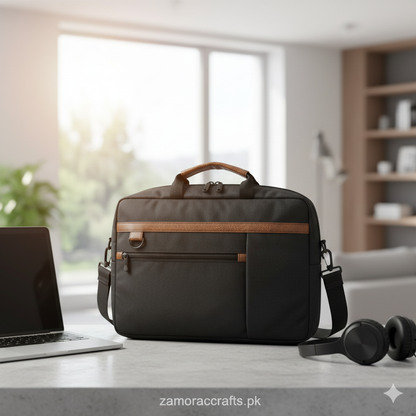 Zamora 2 in 1 Laptop & Shoulder Leatherite Bag