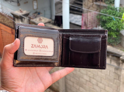 ZamoraCrafts Bifold Cow Leather Wallet – Slim & Durable