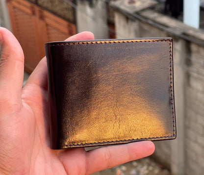 ZamoraCrafts Bifold Cow Leather Wallet – Slim & Durable