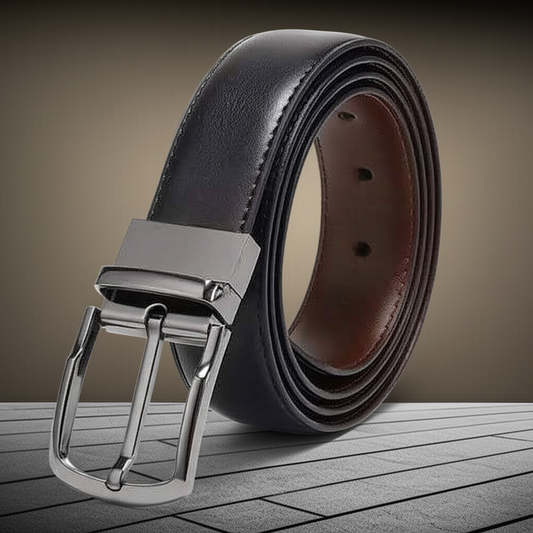 Premium Genuine Leather Men’s Belt – Classic Pin Buckle