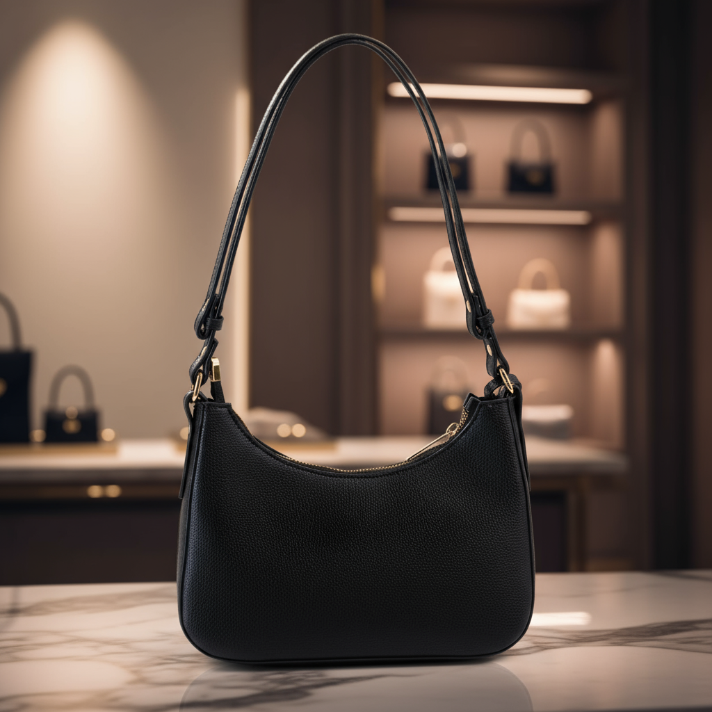 Premium Textured Faux Leather Shoulder Ladies Bag