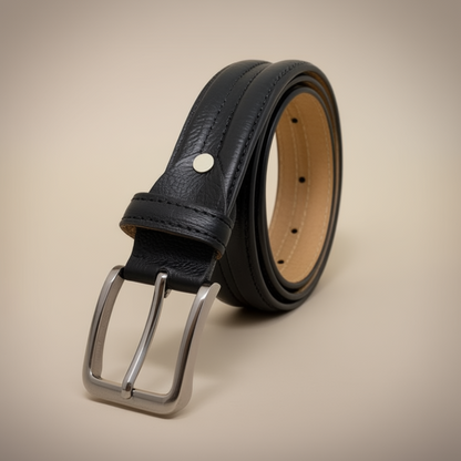 Premium Men’s Leather Belt – Classic Black