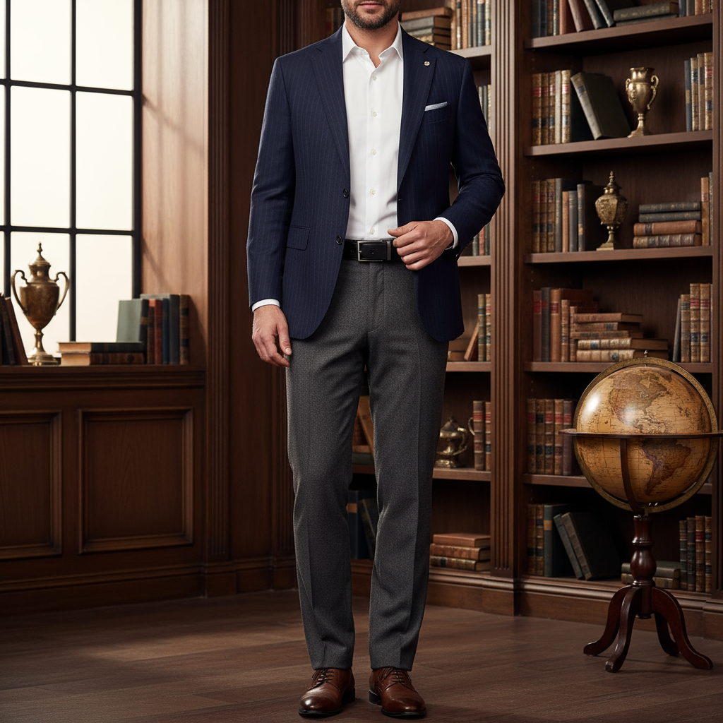 Premium Genuine Leather Men’s Belt – Classic Pin Buckle